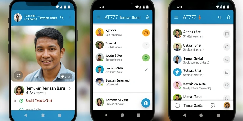 Antarmuka AT777 yang nyaman untuk menjalin persahabatan.
