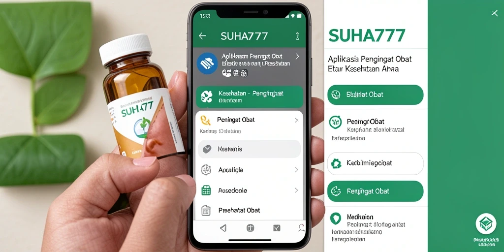 Tampilan antarmuka <strong>Suhu777</strong> yang ramah pengguna untuk pengingat obat.