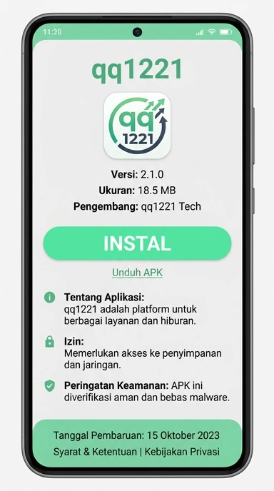 Tampilan halaman APK qq1221